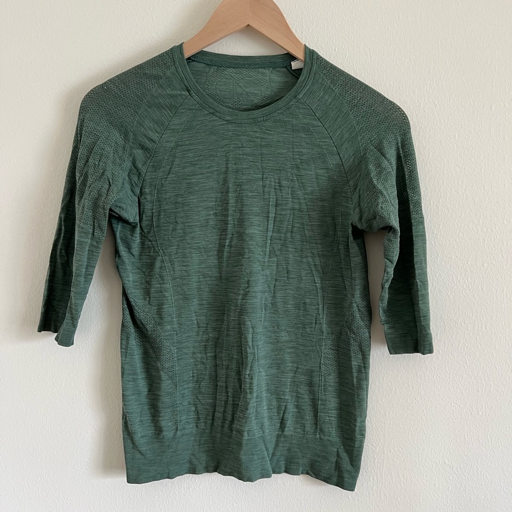 NWOT Sweaty Betty Green Dharana Yoga Top